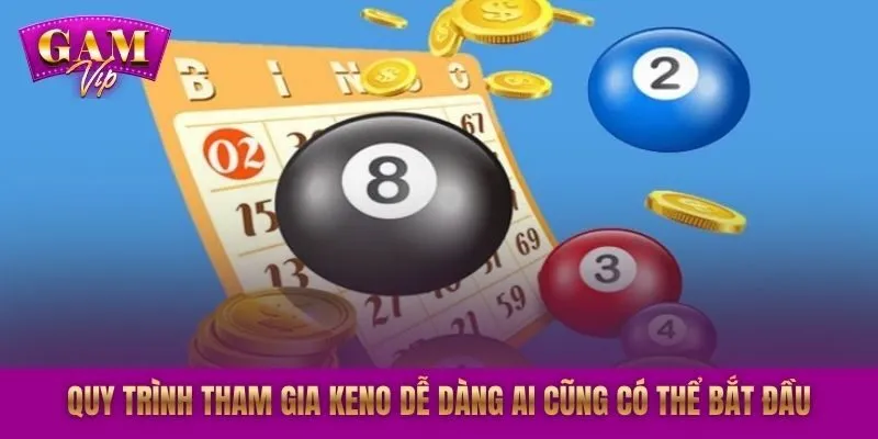 Quy trình tham gia Keno dễ dàng ai cũng có thể bắt đầu